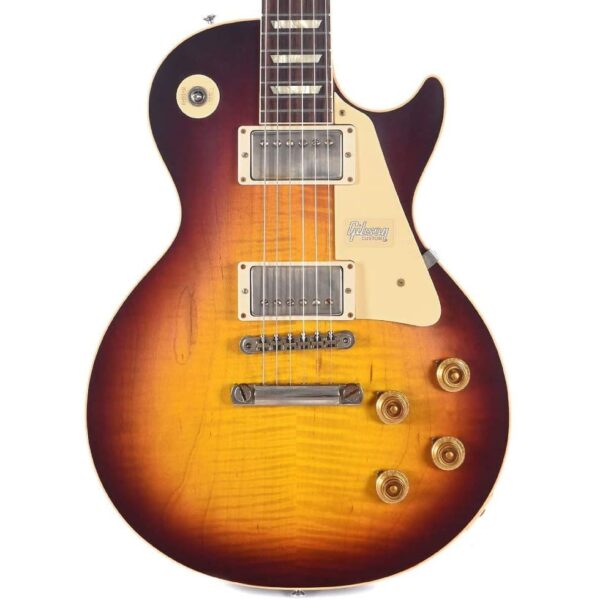 Guitare électrique Gibson 1958 Les Paul Standard Reissue Bourbon Burst VOS