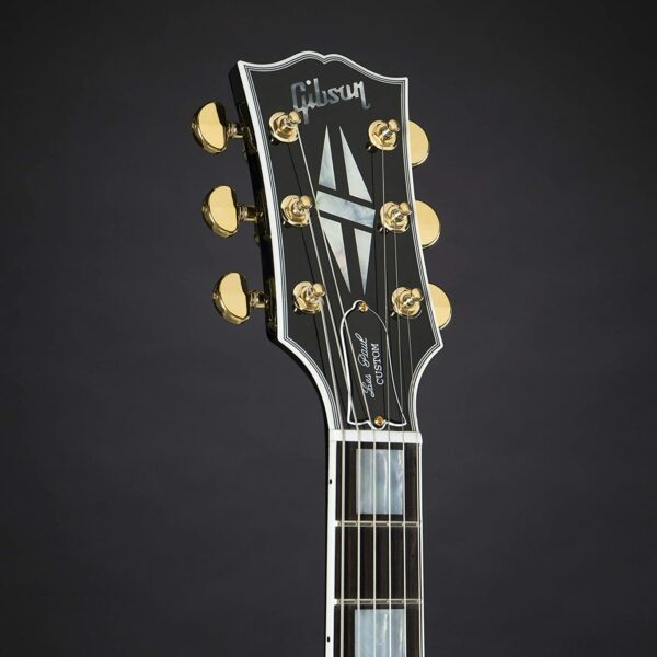 Gibson Custom Shop Les Paul Custom Ebony head