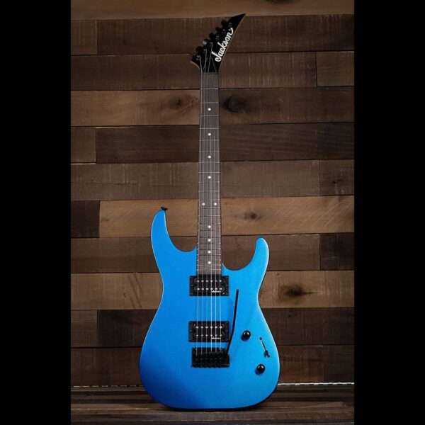 jackson js series dinky js11 guitare electrique metallic blue