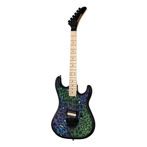 Guitare électrique Kramer Custom Graphics Baretta Feral Cat Rainbow Leopard