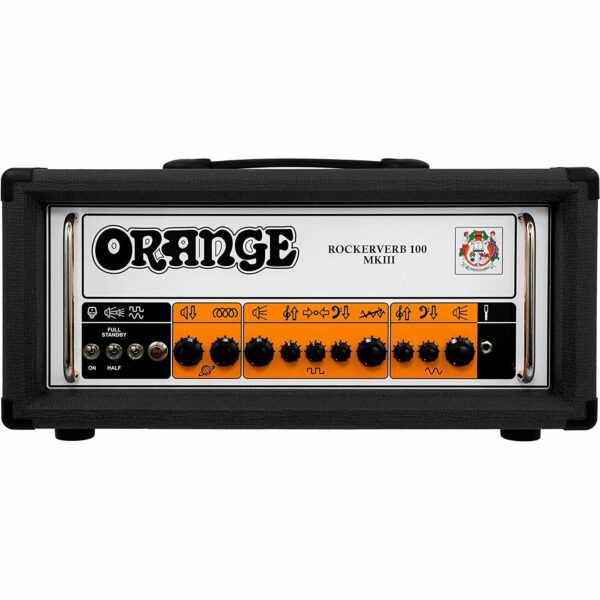 orange rockerverb 100h mkiii head black tete dampli guitare electrique 100w