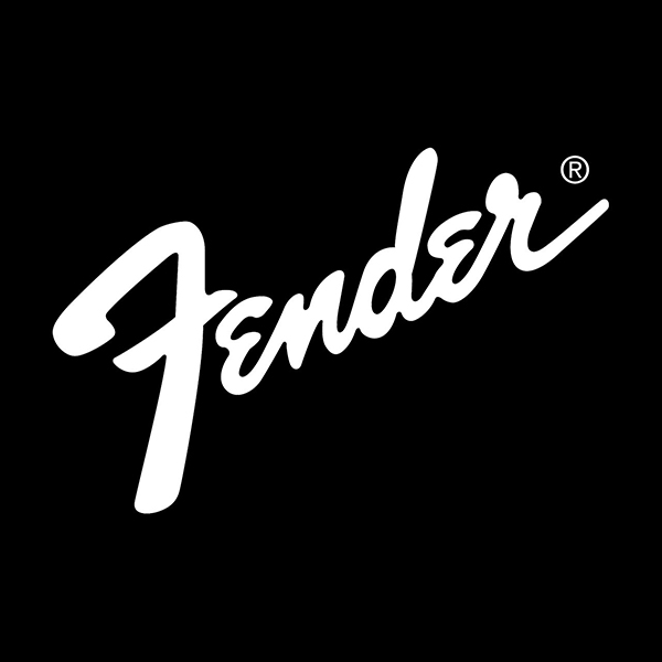 Fender Logo noir blanc