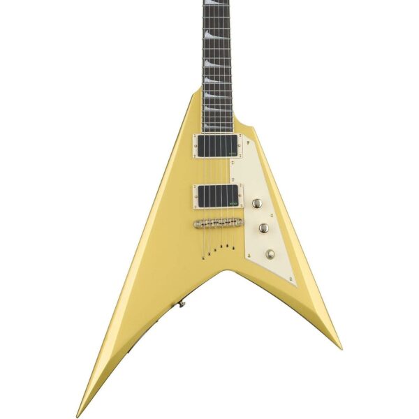 ESP LTD Kirk Hammett V Metallic Gold Guitare electrique view