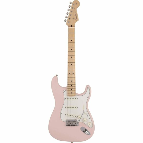 Fender Made in Japan Junior Collection Stratocaster MN Satin Shell Pink Guitare electrique 1.jpg