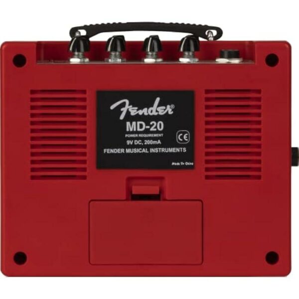 Fender Mini Deluxe amp Red Ampli guitare electrique side2