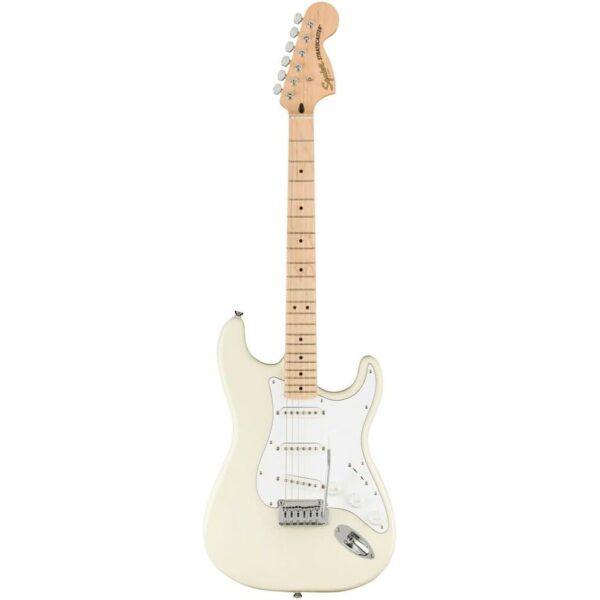 Fender Stratocaster Maple Olympic White Guitare electrique