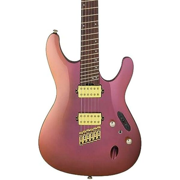 Ibanez Axe Design Lab Standard SML721 RGC Rose Gold Chameleon Guitare electrique side3