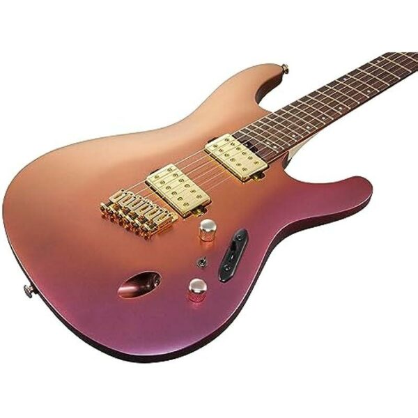 Ibanez Axe Design Lab Standard SML721 RGC Rose Gold Chameleon Guitare electrique side5