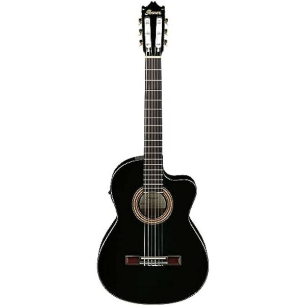 Ibanez GA11CE BK Guitare classique noire brillante side2