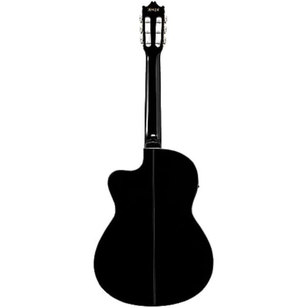 Ibanez GA11CE BK Guitare classique noire brillante side3