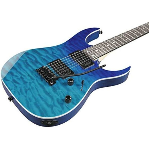Ibanez GRG120QAASP BGD GIO Series noir degrade bleu Guitare electrique side5