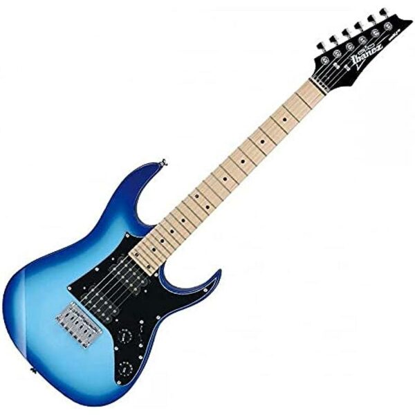 Ibanez GRGM21M WNS Blue Burst Guitare electrique 3 4 side2