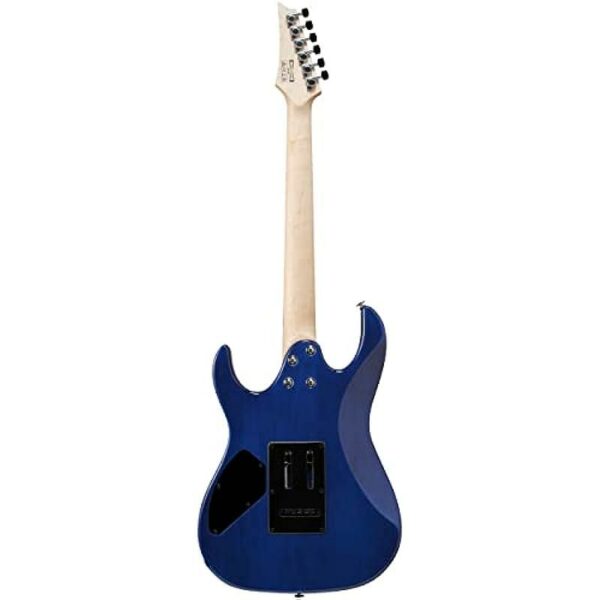 Ibanez GRX70QAL TBB Bleu transparent Guitare electrique Gaucher side2