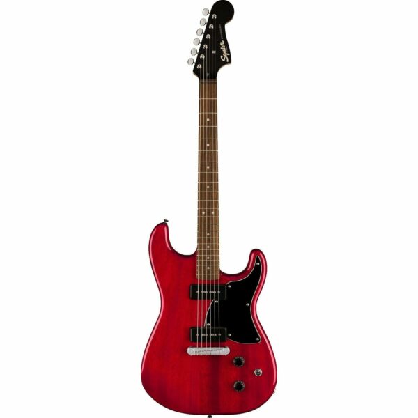 Squier Paranormal Stratosonic Crimson Red Transparent Guitare electrique 1.jpg