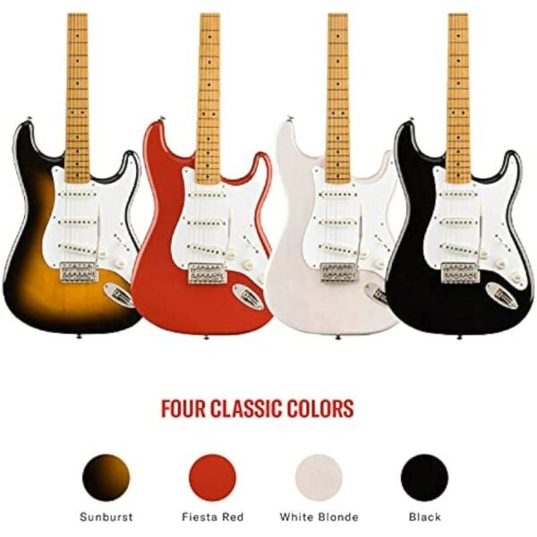 Squier by Fender Classic Vibe 50s Stratocaster Sunburst Guitare electrique side3