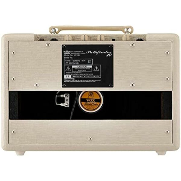 Vox Pathfinder 10 Cream Branco Ampli guitare electrique portable side5