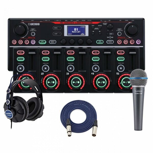 Boss Rc 505Mkii Loop Station Avec Microphone Et Casque Pedale Looper