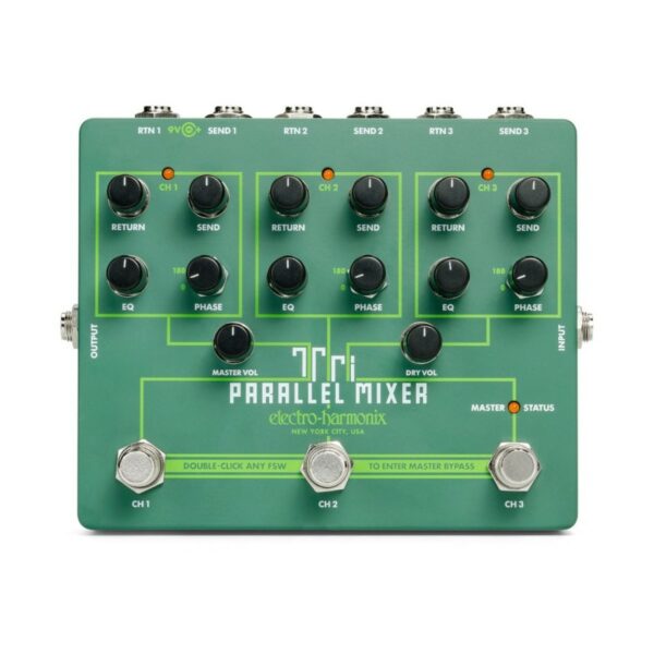 Electro Harmonix Tri Parallel Mixer Effects Loop Mixer Switcher Selecteurs De Ligne
