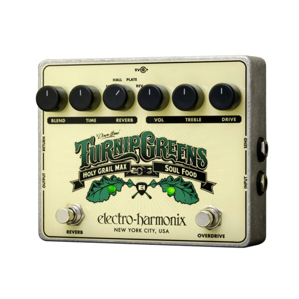 Electro Harmonix Turnip Greens Overdrive Reverb Pedale D Overdrive