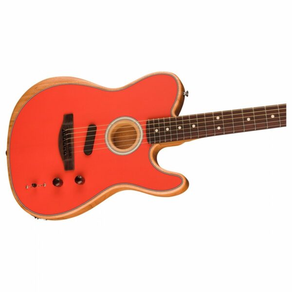 Fender Acoustasonic Player Telecaster Rw Fiesta Red Guitare Electro Acoustique side3