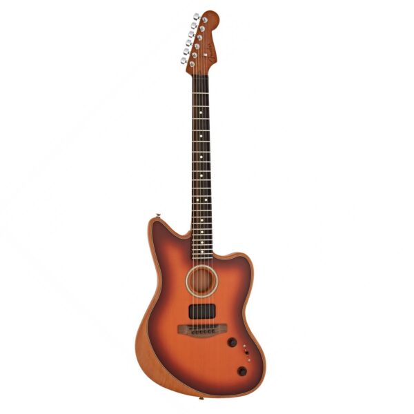 Fender American Acoustasonic Jazzmaster Tobacco Sunburst Guitare Electro Acoustique