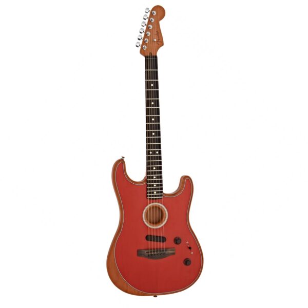 Fender American Acoustasonic Strat Dakota Red Guitare Electro Acoustique