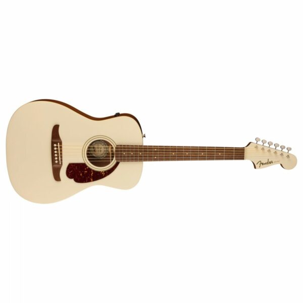 Fender Malibu Player Olympic White Guitare Electro Acoustique side2
