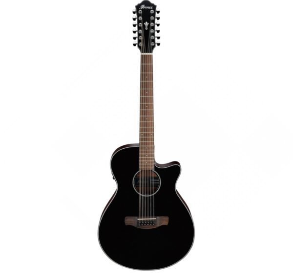 Ibanez Aeg5012 Black High Gloss Guitare Electro Acoustique