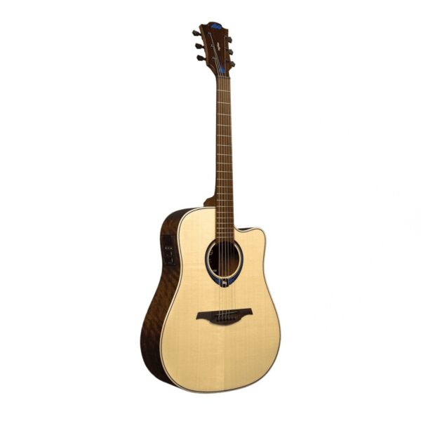 Lag Hyvibe 20 Dreadnought Smart Natural Gloss Guitare Electro Acoustique