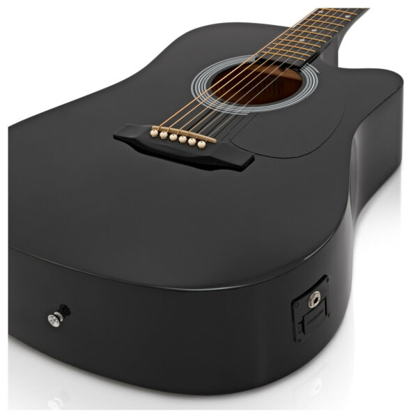 Squier Sa 105Ce Black Guitare Electro Acoustique side2