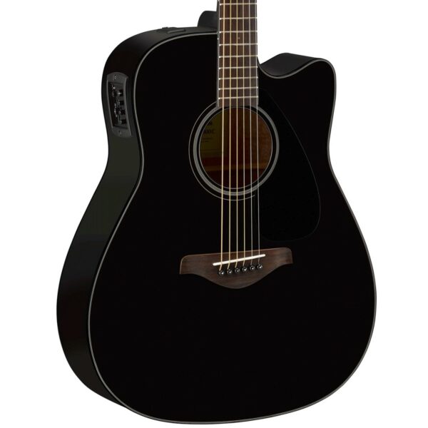 Yamaha Fgx800C Black Guitare Electro Acoustique side2