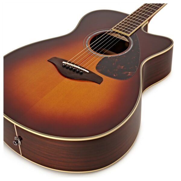 Yamaha Fsx830C Brown Sunburst Guitare Electro Acoustique side2