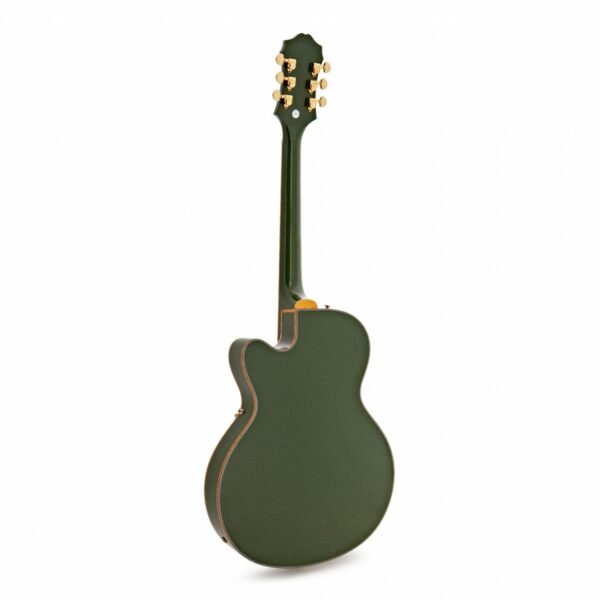 epiphone emperor swingster forest green metallic guitare electrique side3
