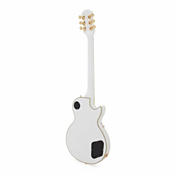 epiphone les paul custom left handed alpine white guitare electrique side3