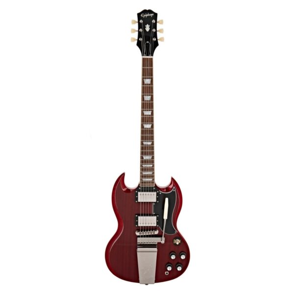 epiphone sg standard 61 w maestro vibrola vintage cherry guitare electrique