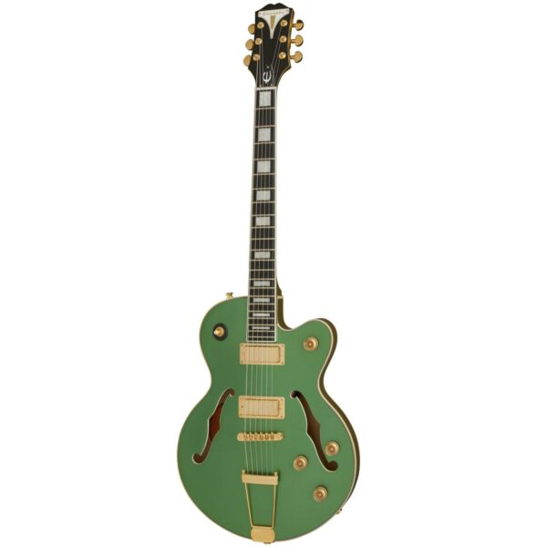 epiphone uptown kat es emerald green metallic guitare electrique