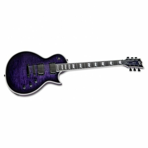 esp ltd ec 1000 qm see thru purple sb guitare electrique side3