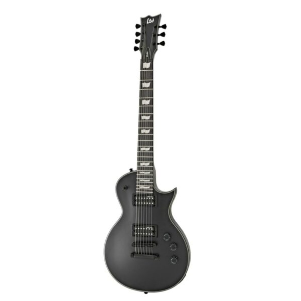 esp ltd ec 257 7 string black satin guitare electrique