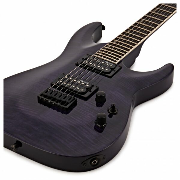 esp ltd h 200 see thru purple guitare electrique side2