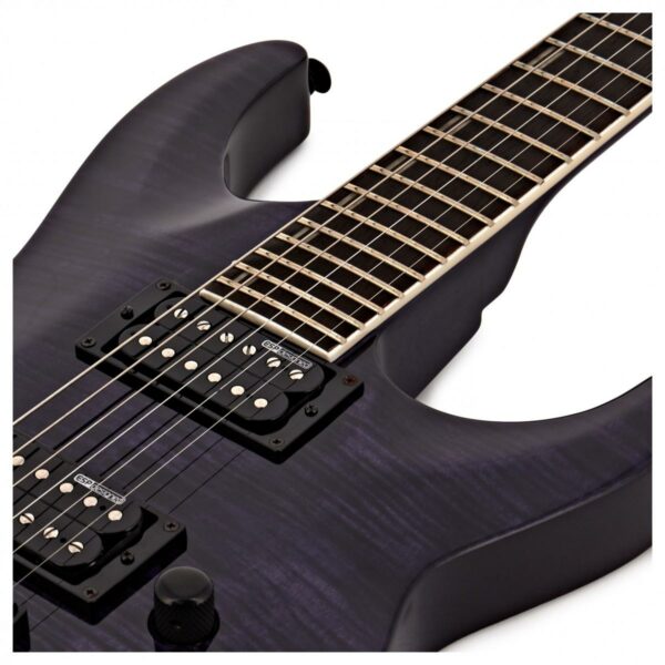 esp ltd h 200 see thru purple guitare electrique side4