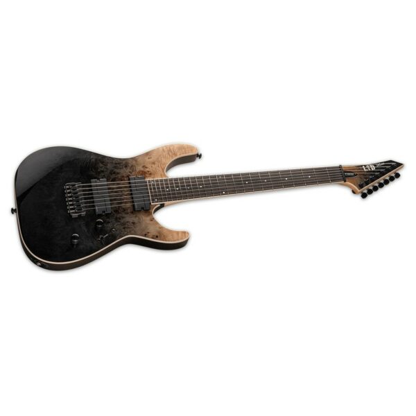 esp ltd m 1007ht 7 string black natural fade guitare electrique side3