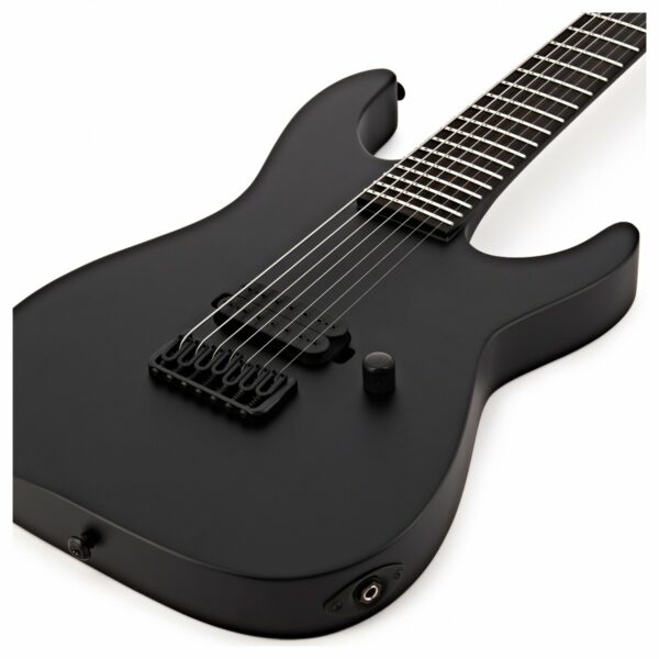 esp ltd m 7ht black metal 7 string black satin guitare electrique side2