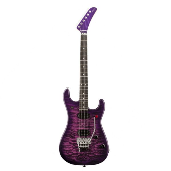 evh 5150 series deluxe qm purple daze guitare electrique