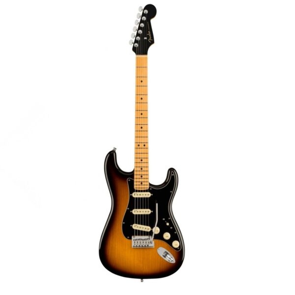 fender american ultra luxe stratocaster mn 2 tone sunburst guitare electrique