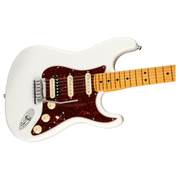 fender american ultra stratocaster hss mn arctic pearl guitare electrique side3
