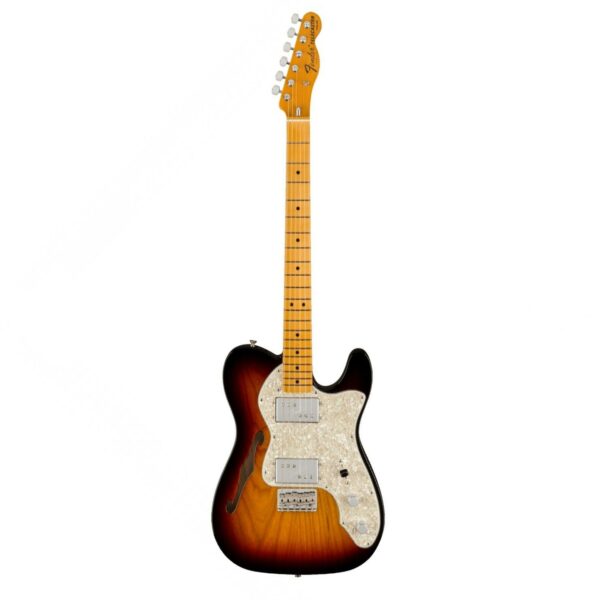 fender american vintage ii 1972 telecaster thinline 3 color sunburst guitare electrique