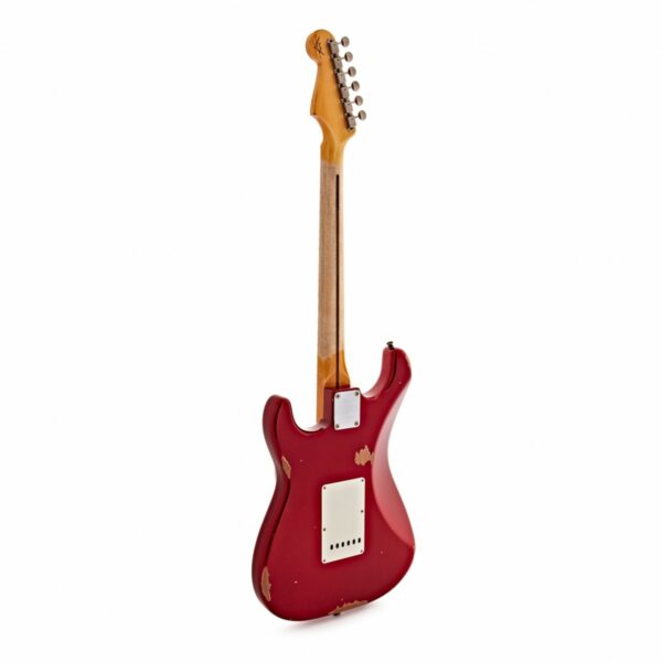 fender custom shop 57 stratocaster relic aged candy apple red guitare electrique side3