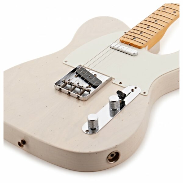 fender custom shop 57 telecaster journeyman relic aged white blonde guitare electrique side2