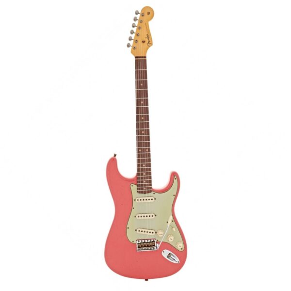 fender custom shop 59 stratocaster journeyman super aged fiesta red guitare electrique