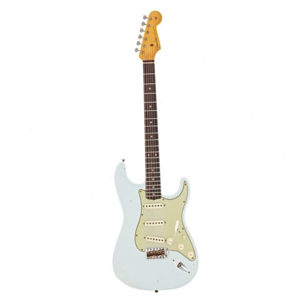 fender custom shop 59 stratocaster journeyman super aged sonic blue guitare electrique